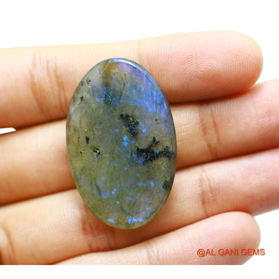 53.00 Cts Natural South African Fire Labradorite Loose Gemstone Oval Cabochon 38x24x7 mm L-47