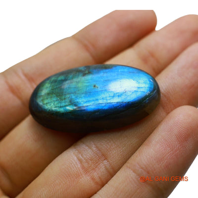 62.00 Cts Natural South African Fire Labradorite Oval Cabochon Loose Gemstone For Jewelry 38x21x8 mm L-48
