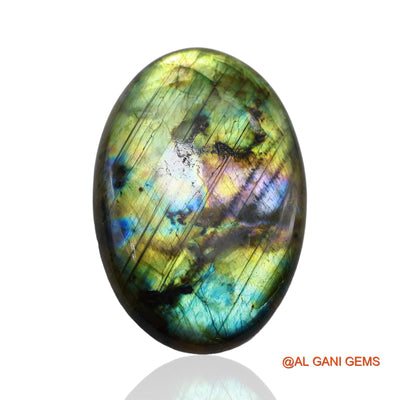 182.00 Cts Unheated South African Fire Labradorite Loose Gemstone Oval Cabochon Natural 62x42x8 mm L-4