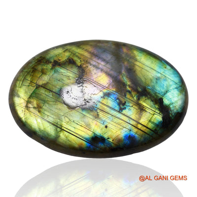 182.00 Cts Unheated South African Fire Labradorite Loose Gemstone Oval Cabochon Natural 62x42x8 mm L-4
