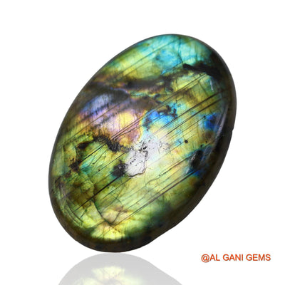 182.00 Cts Unheated South African Fire Labradorite Loose Gemstone Oval Cabochon Natural 62x42x8 mm L-4