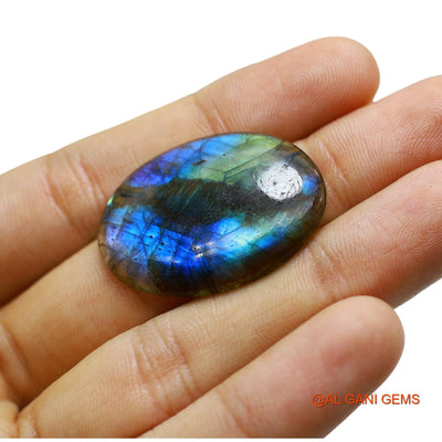Natural Fire Labradorite Gemstone 32.00 Cts Loose Oval Cabochon From South Africa 34x25x4 mm L-50