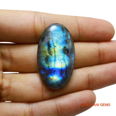 37.00 Cts Natural South African Fire Labradorite Loose Gemstone Oval Cabochon 38x22x5 mm L-52