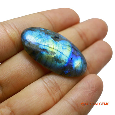 37.00 Cts Natural South African Fire Labradorite Loose Gemstone Oval Cabochon 38x22x5 mm L-52