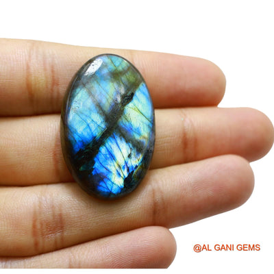 46.00 Cts Unheated South African Fire Labradorite Loose Gemstone Oval Cabochon Natural 35x23x6 mm L-53