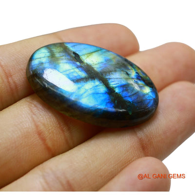 46.00 Cts Unheated South African Fire Labradorite Loose Gemstone Oval Cabochon Natural 35x23x6 mm L-53