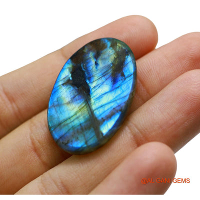 46.00 Cts Unheated South African Fire Labradorite Loose Gemstone Oval Cabochon Natural 35x23x6 mm L-53