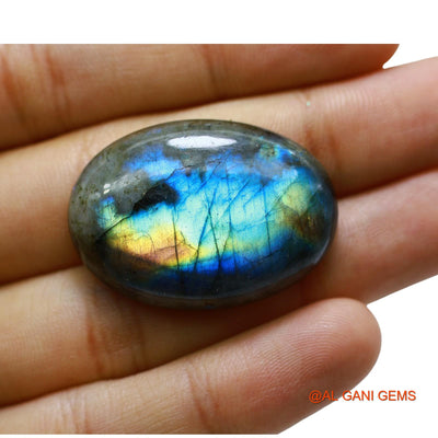 54.00 Cts Natural South African Fire Labradorite Loose Gemstone Oval Cabochon 35x24x7 mm L-54