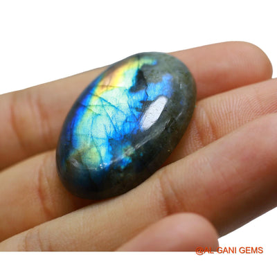 54.00 Cts Natural South African Fire Labradorite Loose Gemstone Oval Cabochon 35x24x7 mm L-54