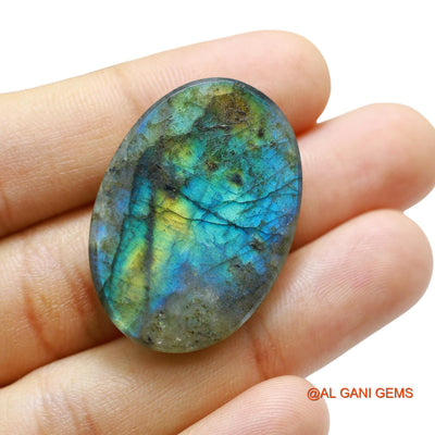 54.00 Cts Natural South African Fire Labradorite Loose Gemstone Oval Cabochon 35x24x7 mm L-54
