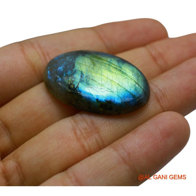 Natural Fire Labradorite Gemstone 48.00 Cts Loose Oval Cabochon From South Africa 34x24x7 mm L-55