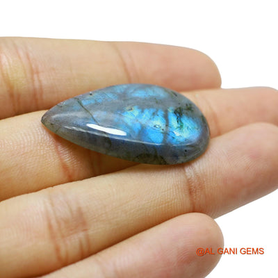 29.00 Cts Natural South African Fire Labradorite Loose Gemstone Pear Cabochon 33x21x5 mm L-59