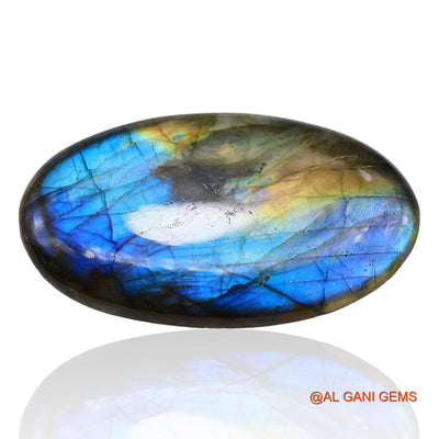 149.00 Cts Natural South African Fire Labradorite Oval Cabochon Loose Gemstone For Jewelry 62x35x7 mm L-5