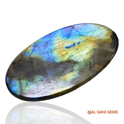 149.00 Cts Natural South African Fire Labradorite Oval Cabochon Loose Gemstone For Jewelry 62x35x7 mm L-5