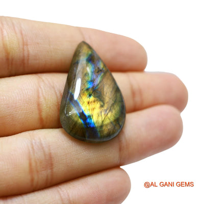 28.00 Cts Natural South African Fire Labradorite Loose Gemstone Fancy Cabochon 32x20x6 mm L-62