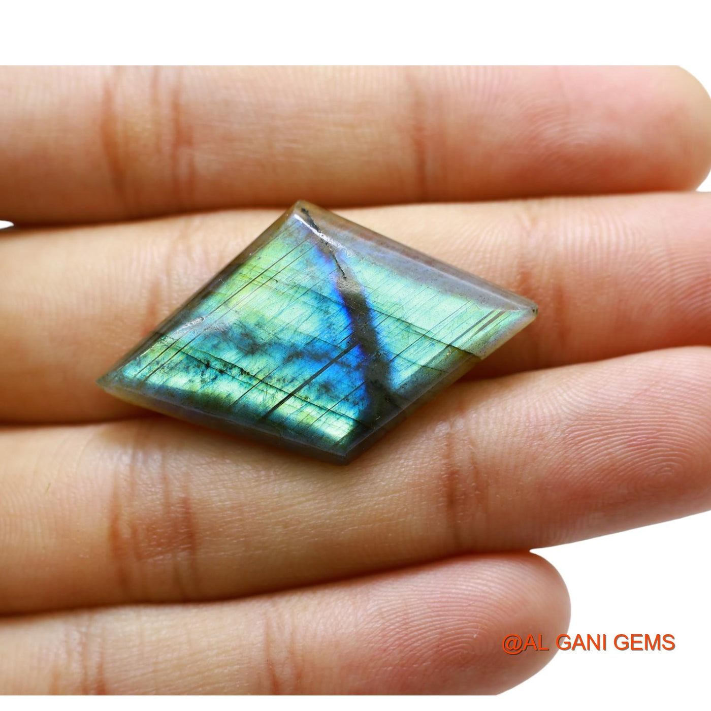 Natural Fire Labradorite Gemstone 25.00 Cts Loose Fancy Cabochon From South Africa 37x22x5 mm L-63