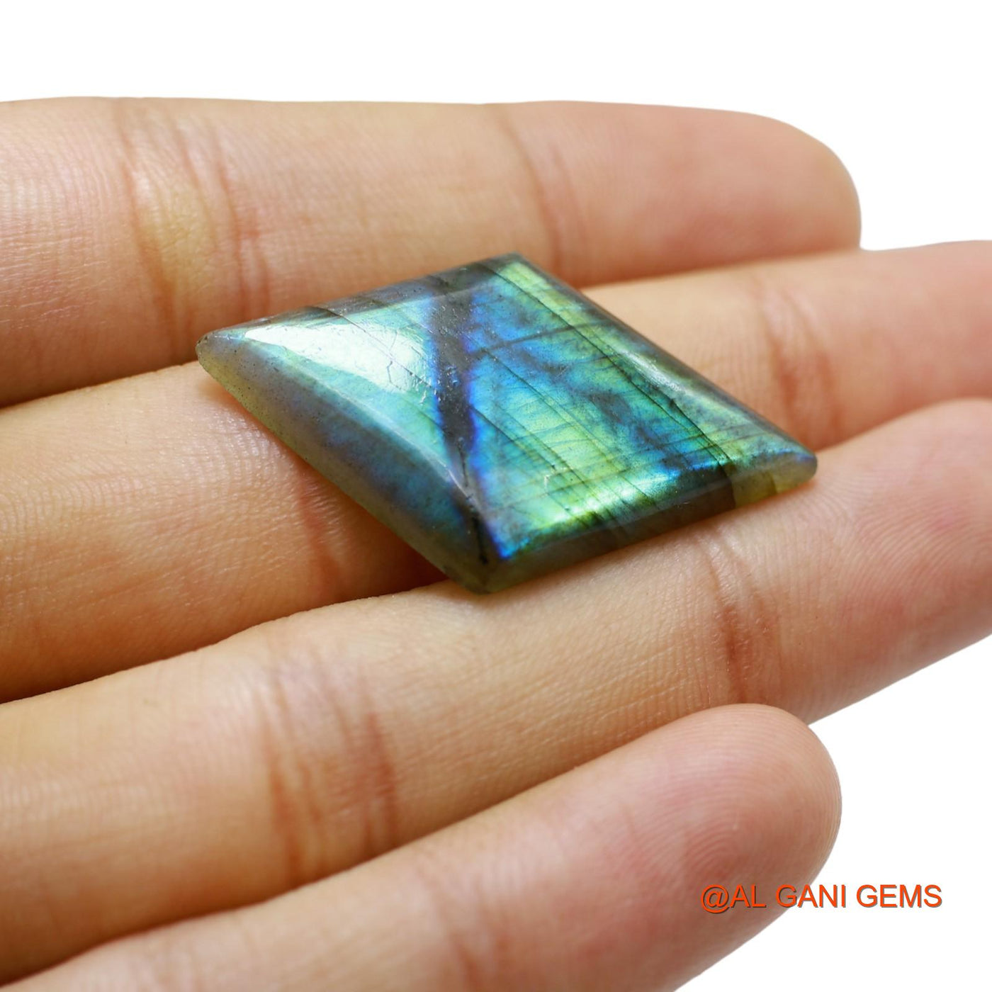 Natural Fire Labradorite Gemstone 25.00 Cts Loose Fancy Cabochon From South Africa 37x22x5 mm L-63