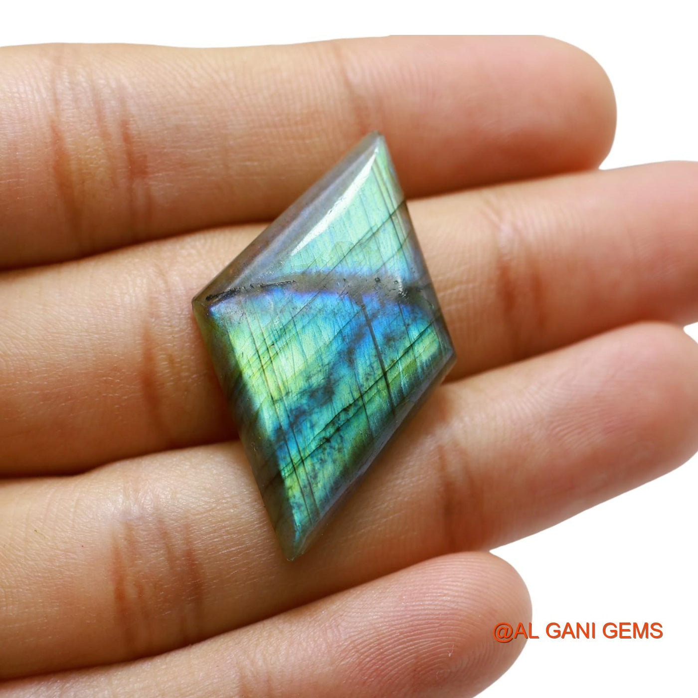Natural Fire Labradorite Gemstone 25.00 Cts Loose Fancy Cabochon From South Africa 37x22x5 mm L-63