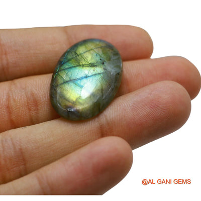 27.00 Cts Natural South African Fire Labradorite Oval Cabochon Loose Gemstone For Jewelry 32x20x5 mm L-64