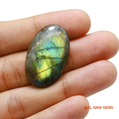 27.00 Cts Natural South African Fire Labradorite Oval Cabochon Loose Gemstone For Jewelry 32x20x5 mm L-64