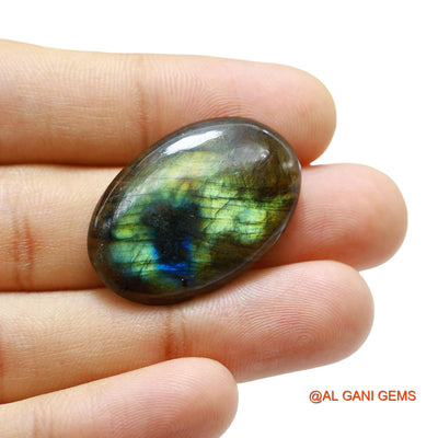 29.00 Cts Natural South African Fire Labradorite Oval Cabochon Loose Gemstone For Jewelry 31x21x5 mm L-65