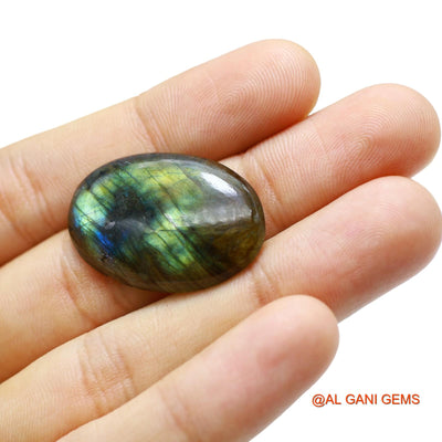 29.00 Cts Natural South African Fire Labradorite Oval Cabochon Loose Gemstone For Jewelry 31x21x5 mm L-65