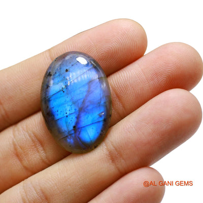 28.00 Cts Natural South African Fire Labradorite Loose Gemstone Oval Cabochon 29x21x5 mm L-66