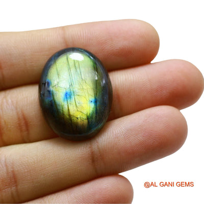 35.00 Cts Natural South African Fire Labradorite Loose Gemstone Oval Cabochon 27x21x7 mm L-67