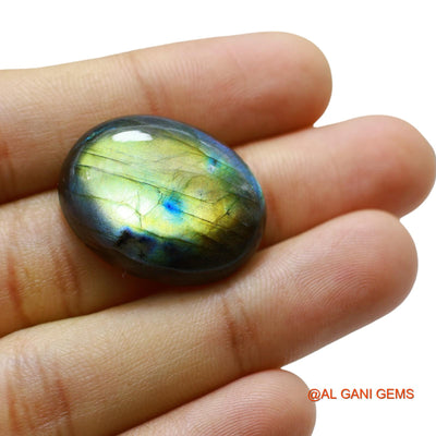 35.00 Cts Natural South African Fire Labradorite Loose Gemstone Oval Cabochon 27x21x7 mm L-67