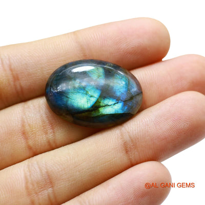 28.00 Cts Natural South African Fire Labradorite Loose Gemstone Oval Cabochon 27x19x6 mm L-68