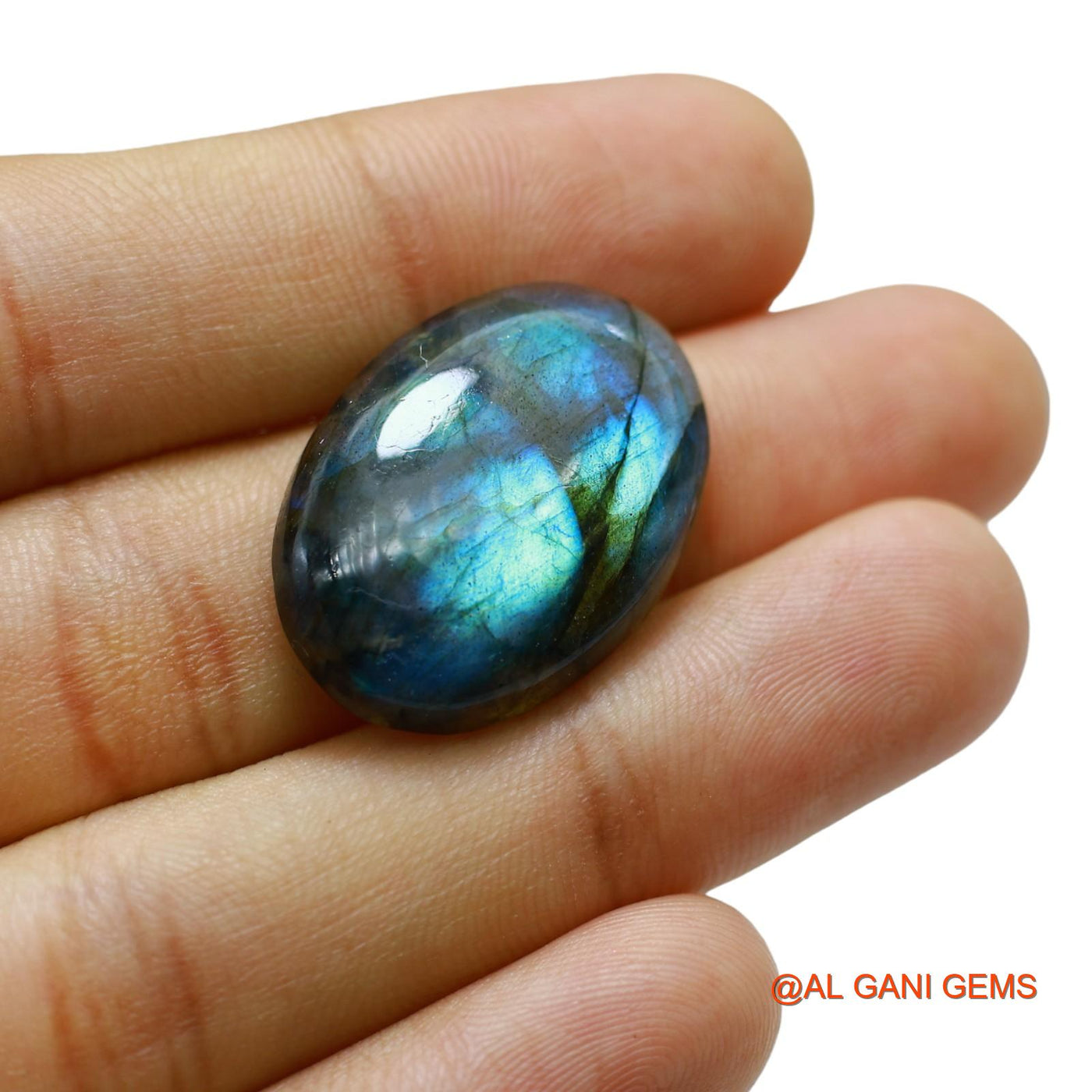 28.00 Cts Natural South African Fire Labradorite Loose Gemstone Oval Cabochon 27x19x6 mm L-68