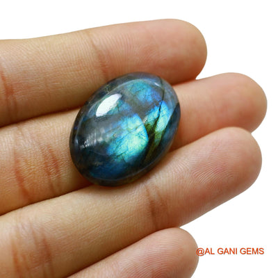 28.00 Cts Natural South African Fire Labradorite Loose Gemstone Oval Cabochon 27x19x6 mm L-68