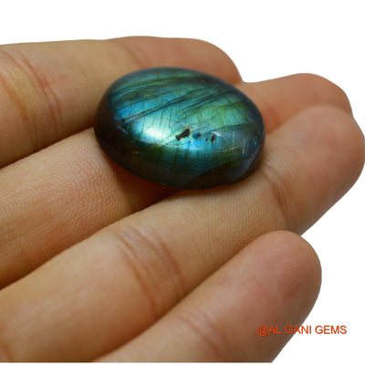 Natural Fire Labradorite Gemstone 43.00 Cts Loose Round Cabochon From South Africa 25x25x8 mm L-69