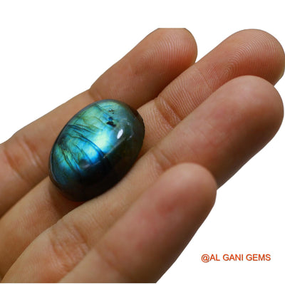 Natural Fire Labradorite Gemstone 43.00 Cts Loose Round Cabochon From South Africa 25x25x8 mm L-69