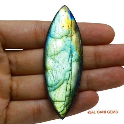 Natural Untreated Fire Labradorite Loose Gemstone Fancy Cabochon From South Africa 155.00 Cts 73x25x8 mm L-6