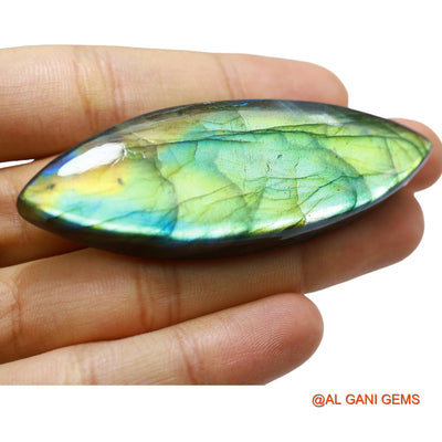 Natural Untreated Fire Labradorite Loose Gemstone Fancy Cabochon From South Africa 155.00 Cts 73x25x8 mm L-6