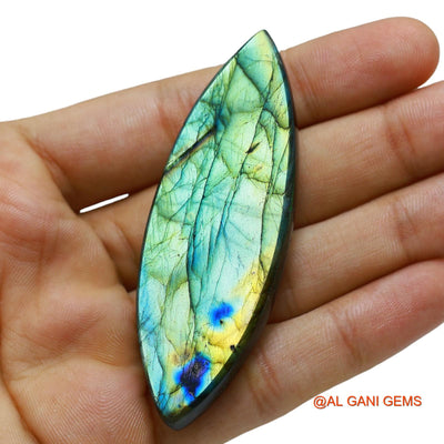 Natural Untreated Fire Labradorite Loose Gemstone Fancy Cabochon From South Africa 155.00 Cts 73x25x8 mm L-6