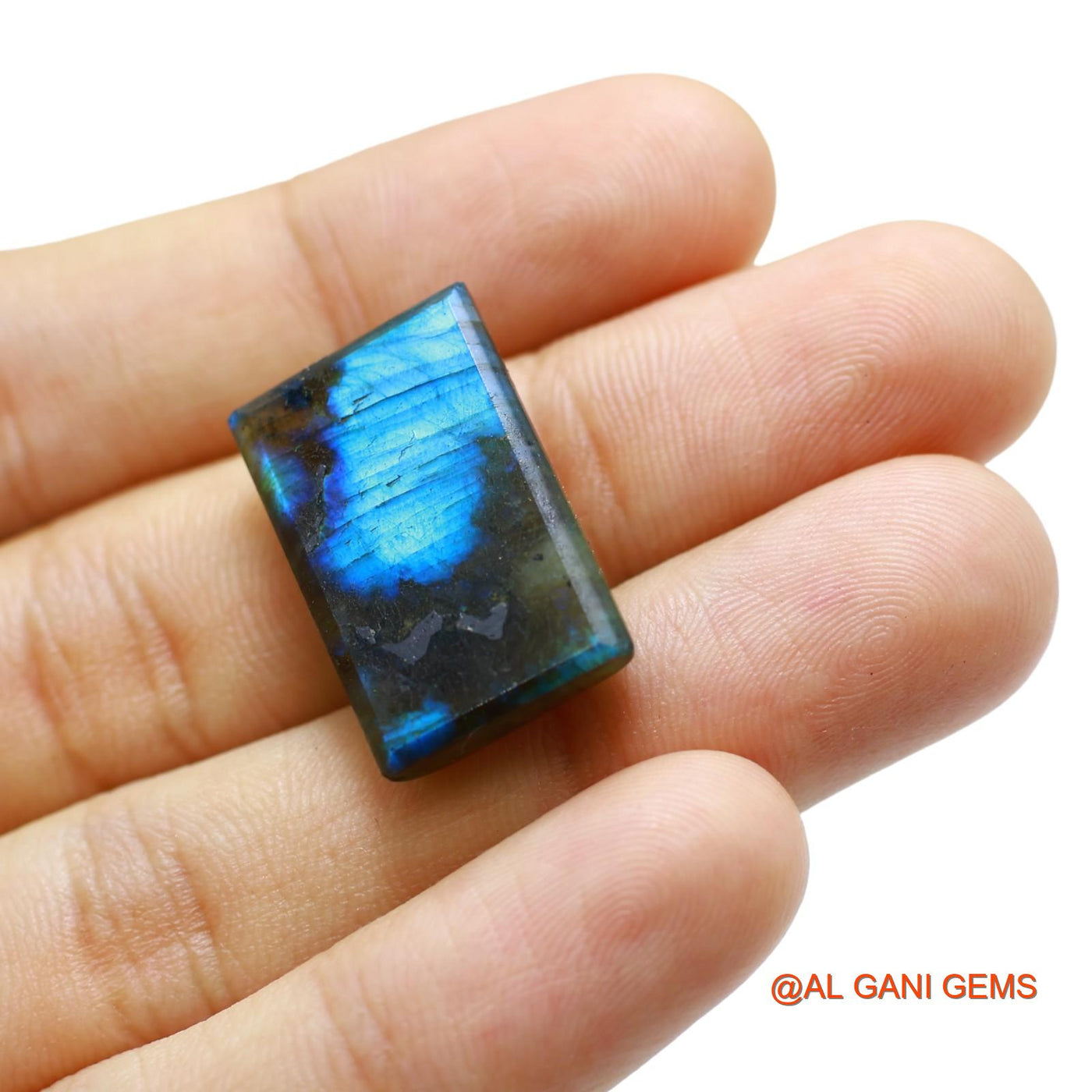 29.00 Cts Natural South African Fire Labradorite Square Cabochon Loose Gemstone For Jewelry 24x15x7 mm L-70