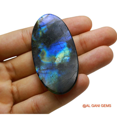 111.00 Cts Natural South African Fire Labradorite Loose Gemstone Oval Cabochon 62x31x6 mm L-8