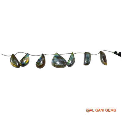 12X35 TO 29X35 MM Fancy Beads Strand For Jewelry Making Natural Multi Color Fire Labradorite Gemstone 9" LB-12