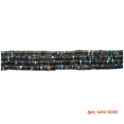 Round Smooth Loose Beads Strand For Jewelry Making 6 MM Natural Multi Color Fire Labradorite 8" LB-1
