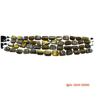 Natural Multi Color Labradorite Fancy Faceted 11X15 TO 14X16 MM Beads For Reiki Loose Strand 8" LB-3