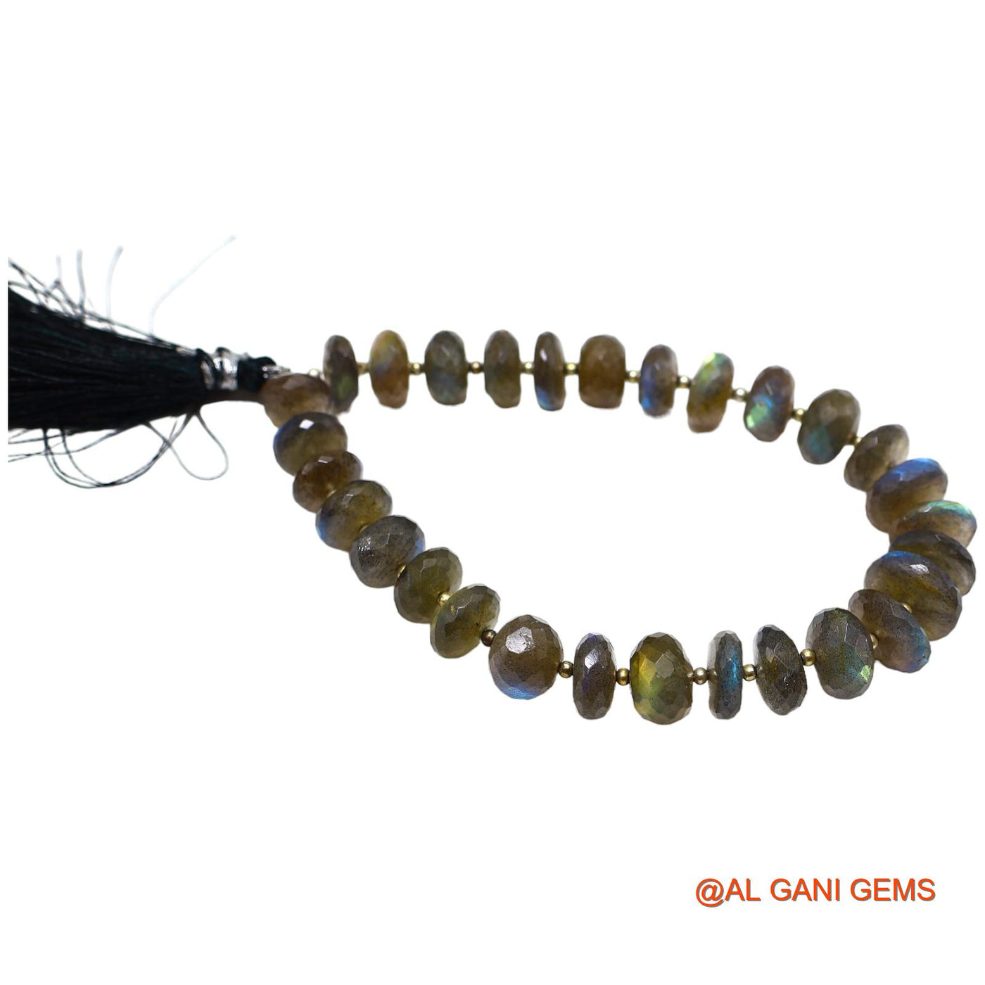 Natural Multi Color Labradorite Loose Strand 11X11 TO 14X14 MM Round Faceted Beads For Jewelry Craft 9" LB-7
