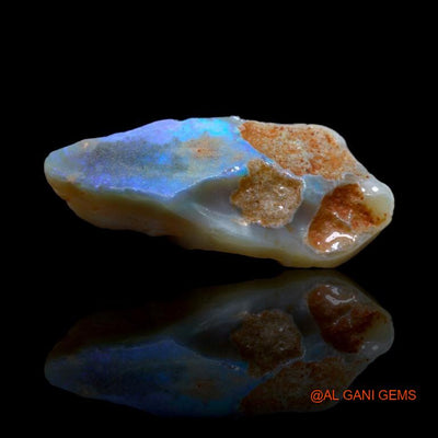 Natural Fire Opal Gemstone 128.75 Cts Loose Fancy Rough From Australia 61x28x17 mm R-101