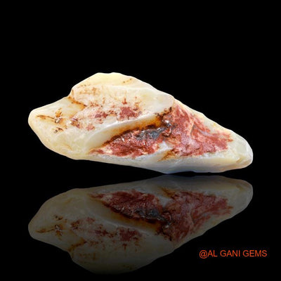 Natural Fire Opal Gemstone 128.75 Cts Loose Fancy Rough From Australia 61x28x17 mm R-101