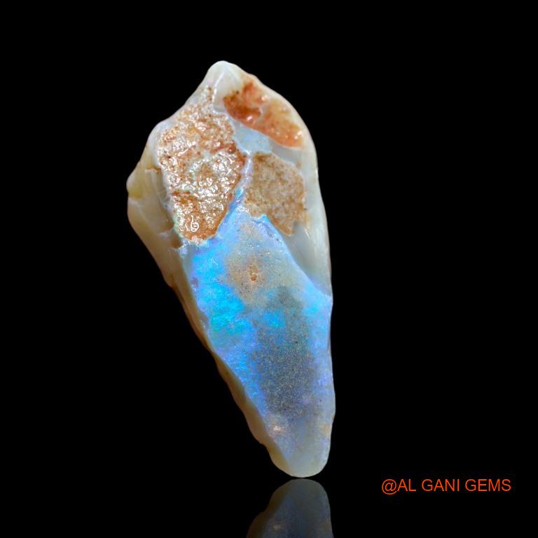 Natural Fire Opal Gemstone 128.75 Cts Loose Fancy Rough From Australia 61x28x17 mm R-101