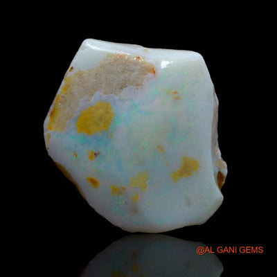 Natural Untreated Fire Opal Loose Gemstone Fancy Rough From Australia 49.15 Cts 32x29x9 mm R-107