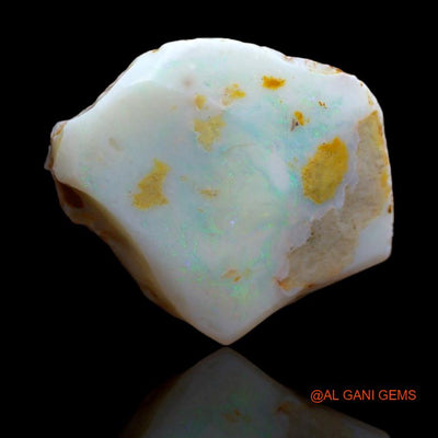 Natural Untreated Fire Opal Loose Gemstone Fancy Rough From Australia 49.15 Cts 32x29x9 mm R-107