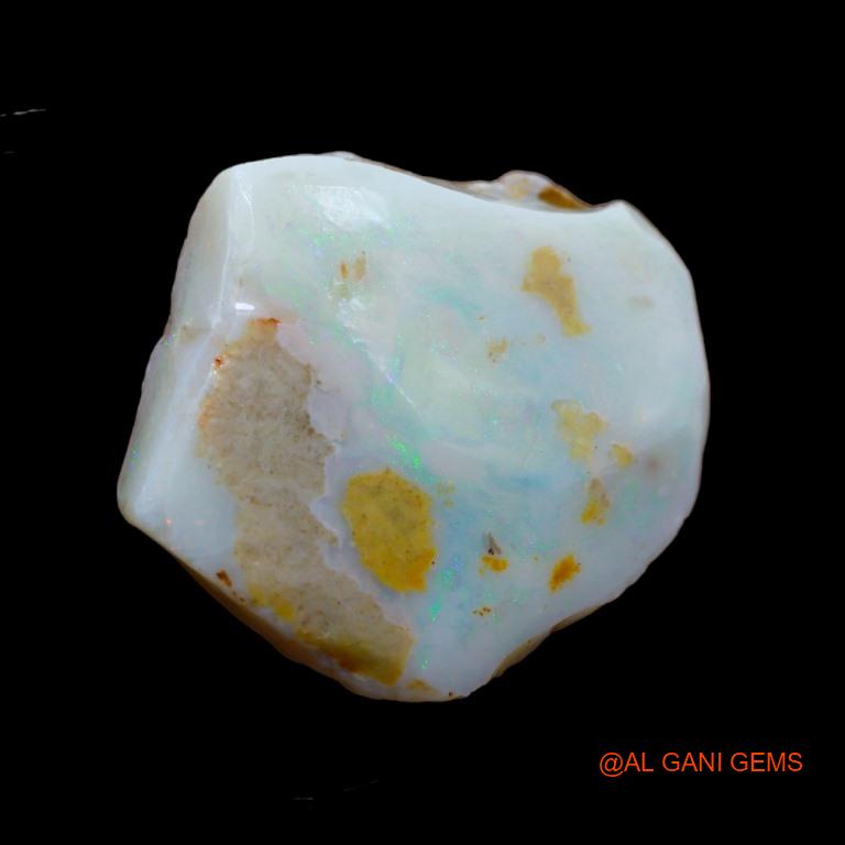 Natural Untreated Fire Opal Loose Gemstone Fancy Rough From Australia 49.15 Cts 32x29x9 mm R-107
