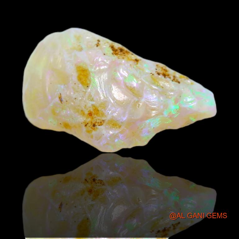 3.25 Cts Natural Australian Fire Opal Loose Gemstone Fancy Rough 8x4x2 mm R-10